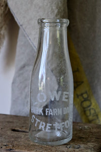 Antique Lowe's Stretford Milk Bottle