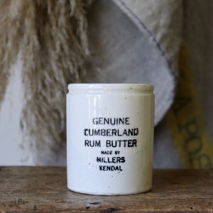Genuine Cumberland Rum Butter Millers Kendal Pot