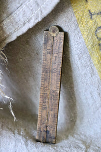 Antique Wooden Folding Rulers