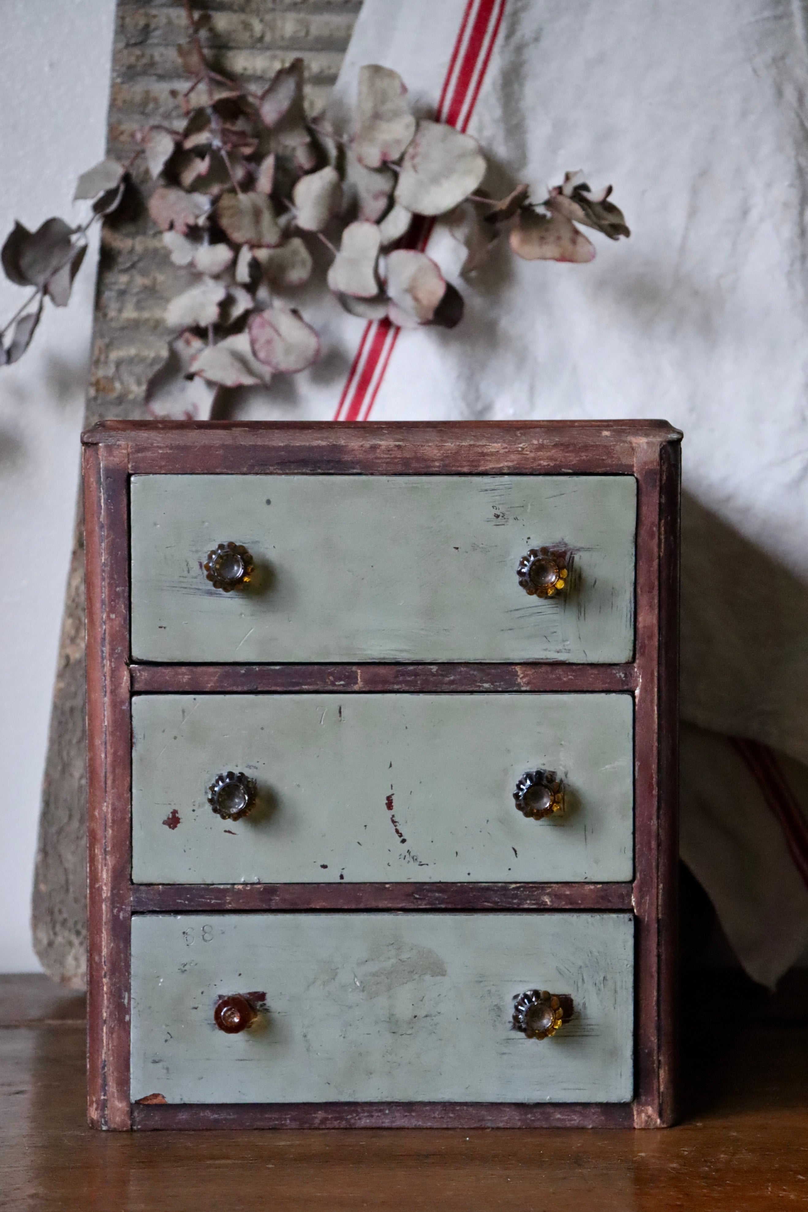 Vintage Chippy Paint Drawers