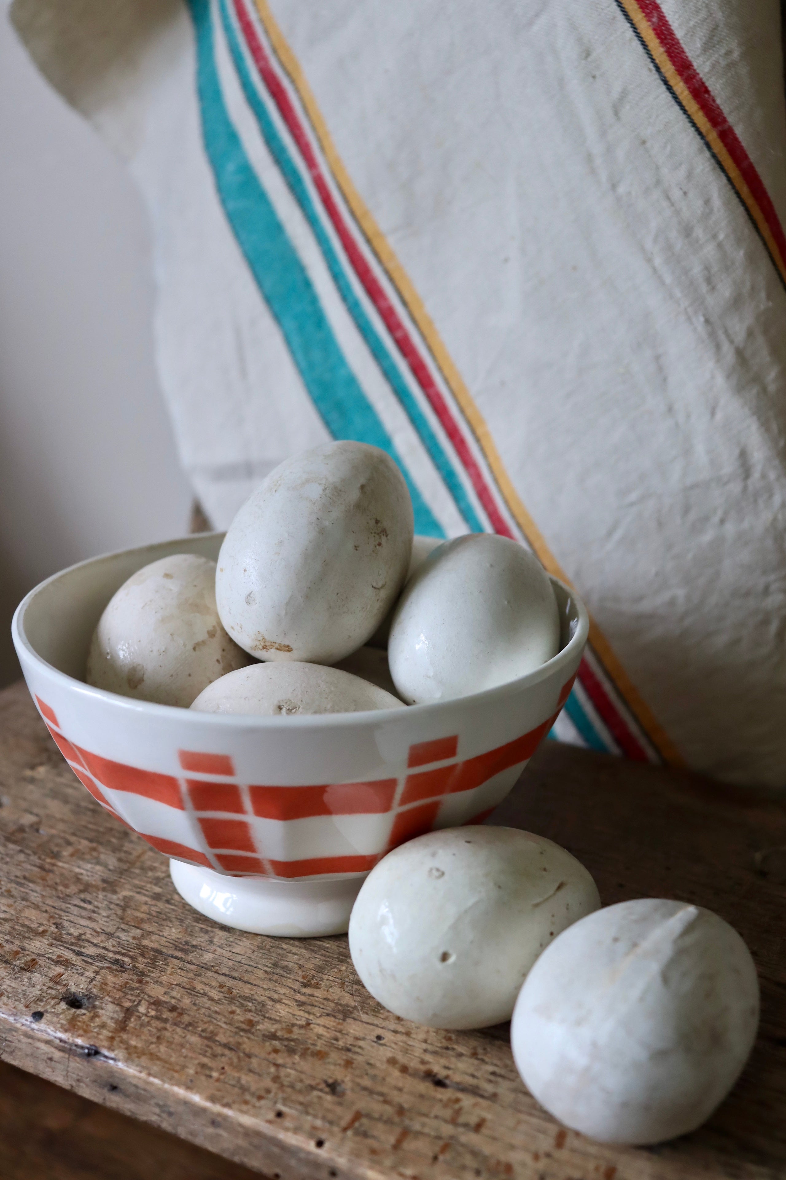 Antique Ceramic Broody Eggs
