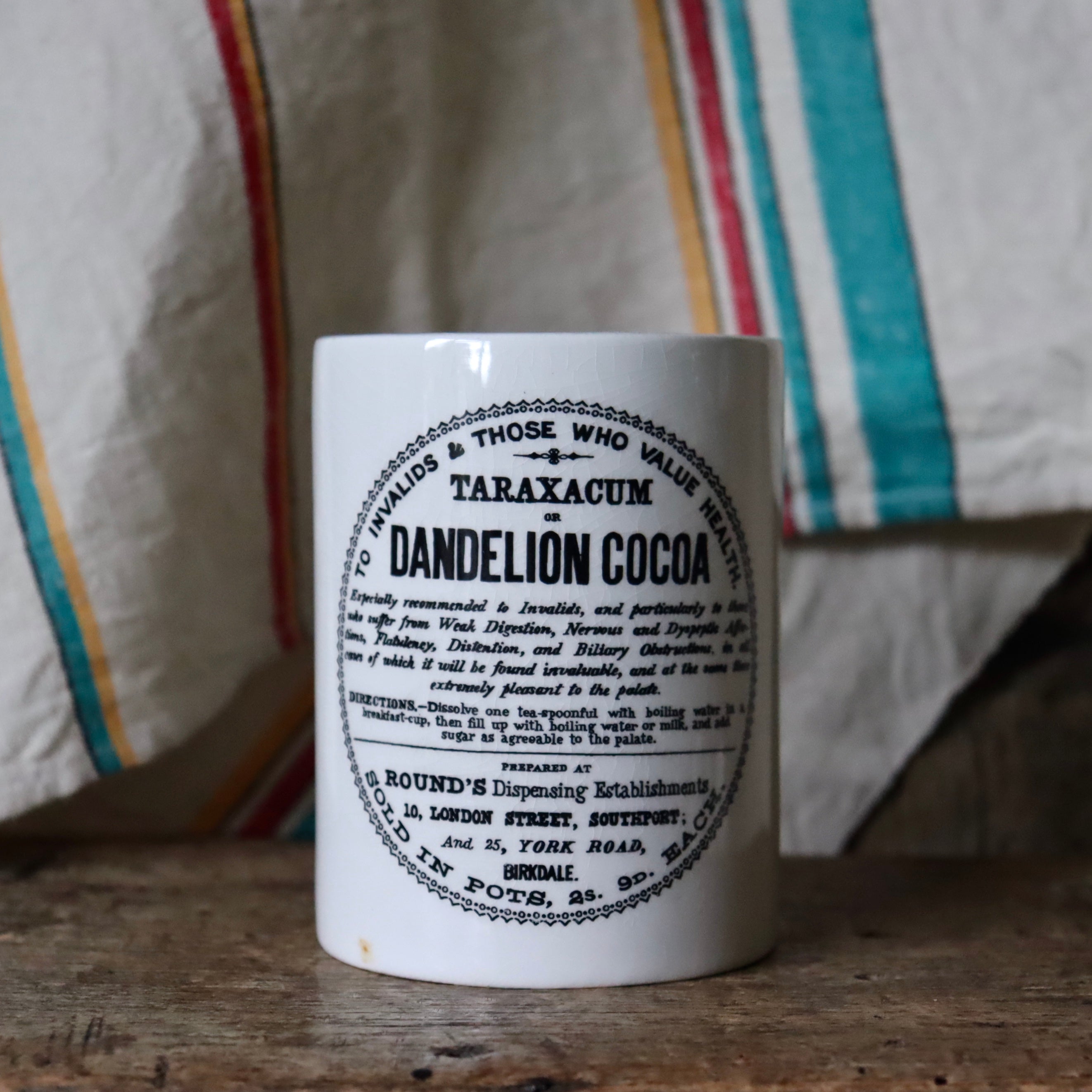 Vintage Taraxacum Dandelion Cocoa Pot