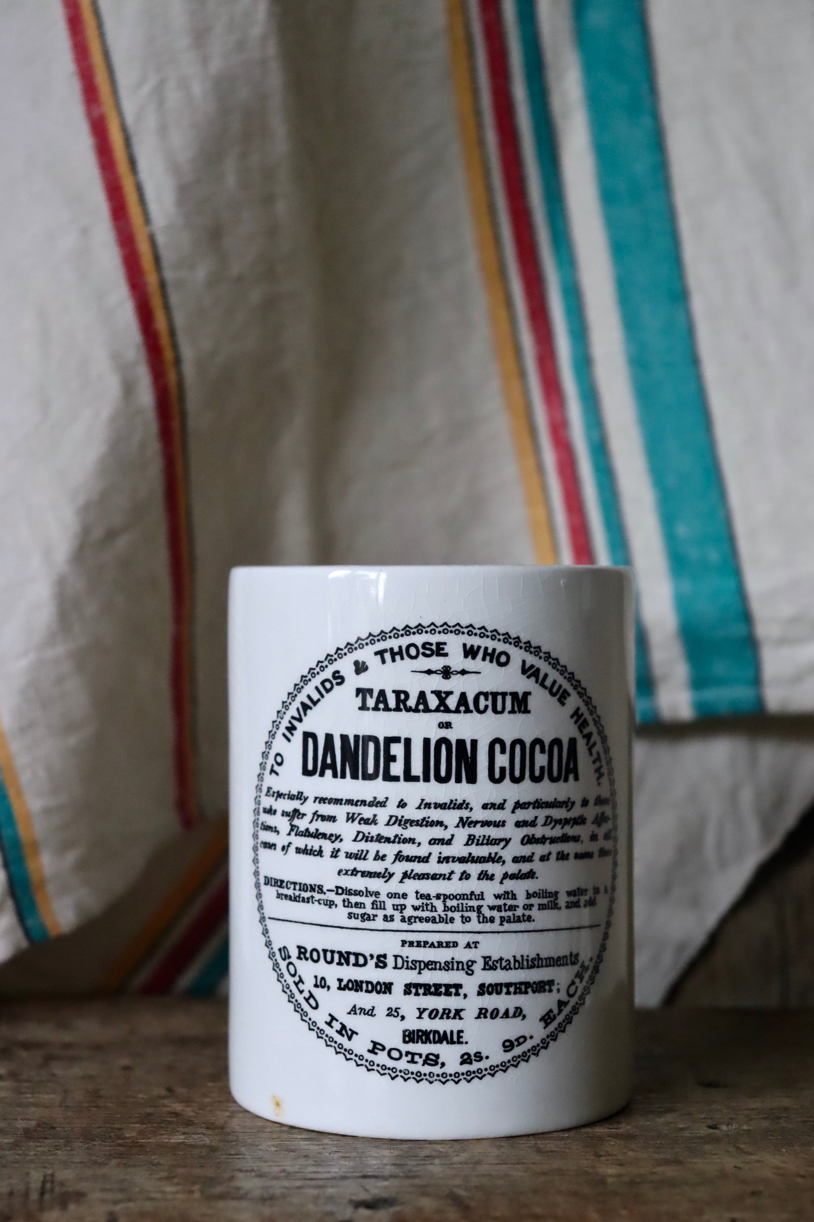 Vintage Taraxacum Dandelion Cocoa Pot