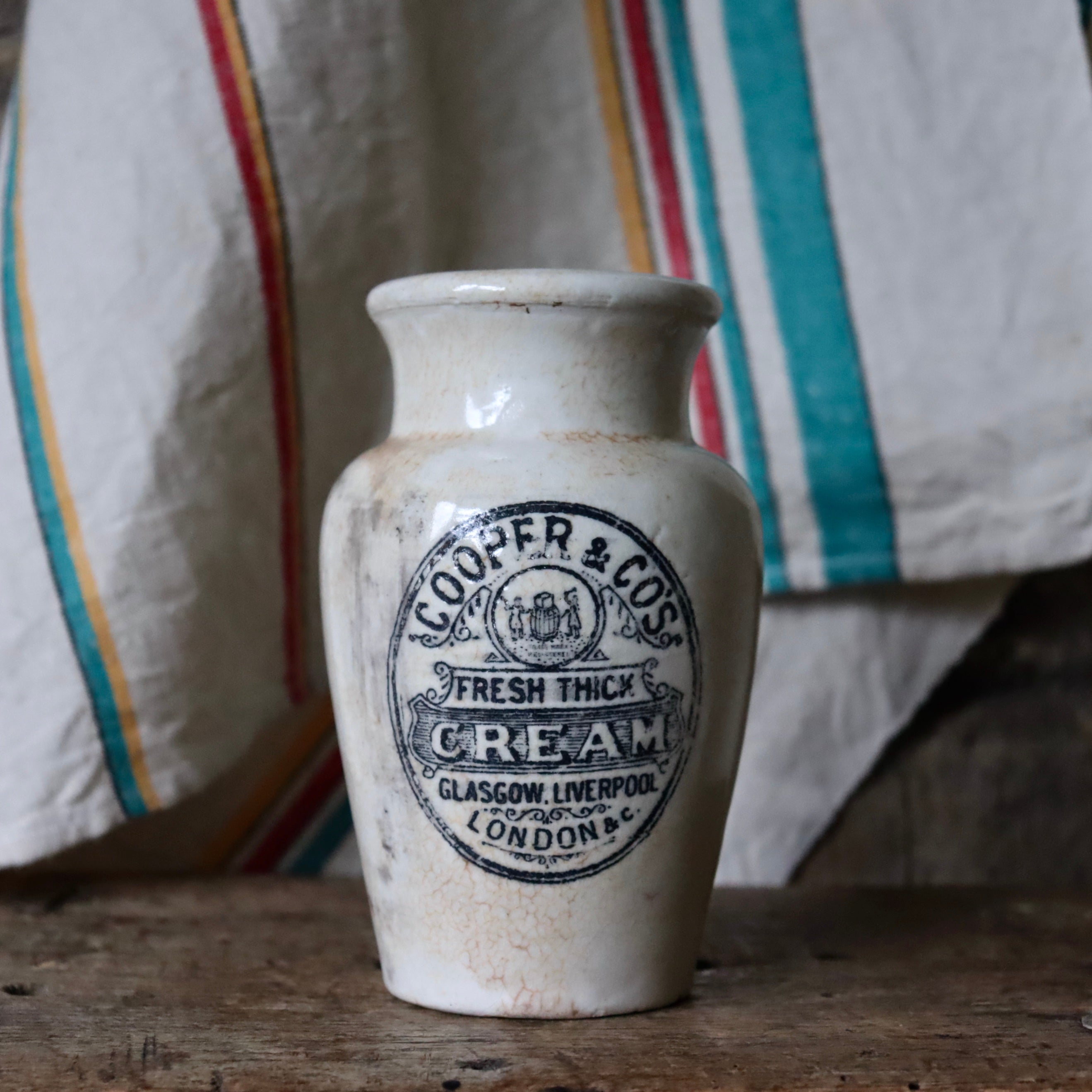 Rare Large Cooper & Co Glasgow Cream Pot