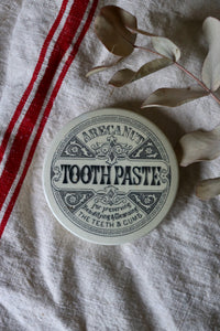 Antique Areca Nut Tooth Paste Pot Lid