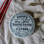 Load image into Gallery viewer, Antique Areca Nut Tooth Paste Pond&#39;s Chemist Pot Lid
