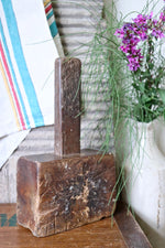 Load image into Gallery viewer, Antique Stonemasons Wooden Mallet
