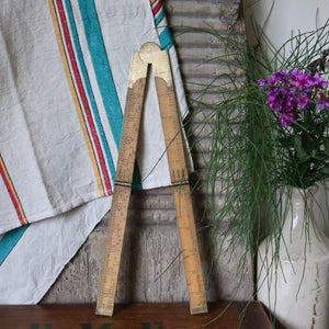 Antique Wooden Folding Ruler