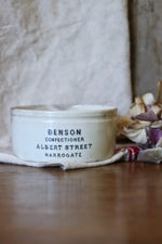 Load image into Gallery viewer, Antique Benson Confectioner Harrogate Pot
