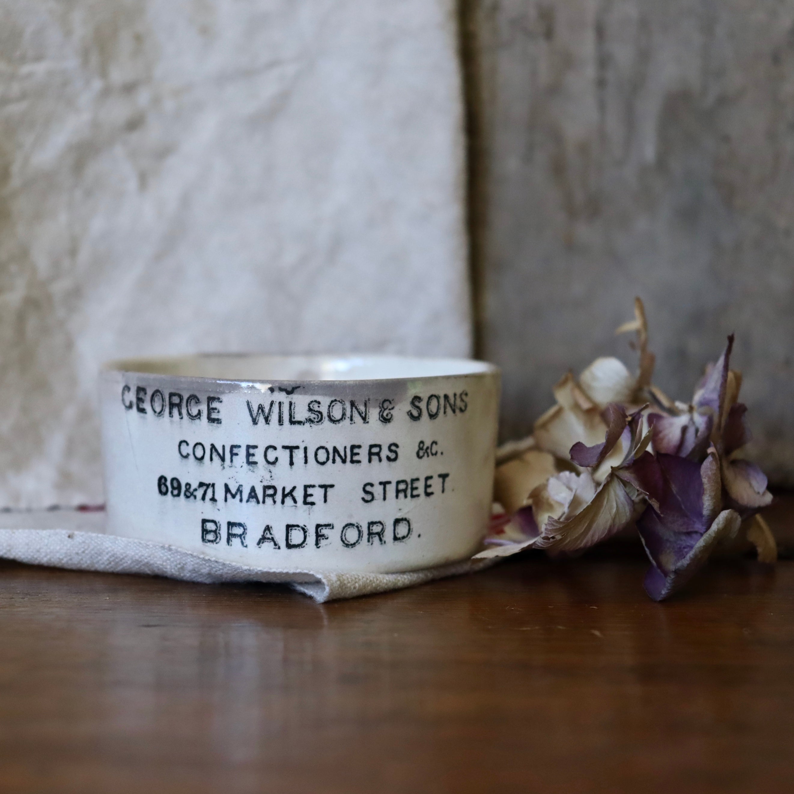 Antique George Wilson & Sons Confectioners & C. Pot
