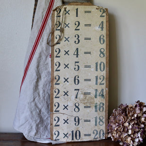Vintage Times Table Board