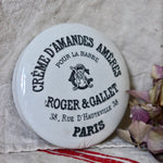 Load image into Gallery viewer, Antique Crême D&#39;Amandes Amères Roger &amp; Gallet Paris Pot Lid
