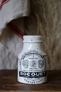Rare Antique French Moutarde Normande Bocquet Maison Fondee Pot