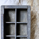 Load image into Gallery viewer, Vintage Rustic Wooden Cubby Tray
