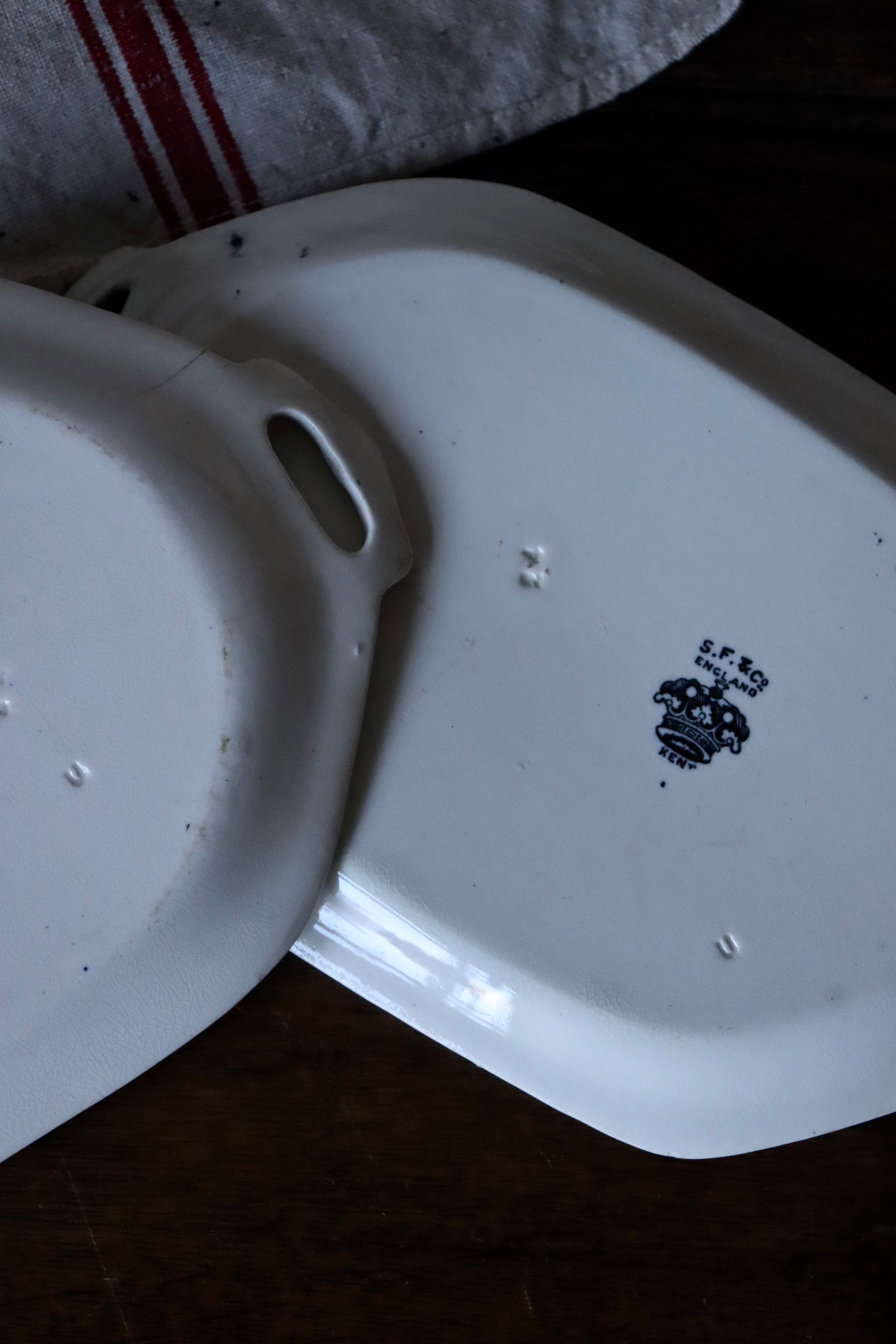 Set of Two Vintage S.F & Co Serving Plates