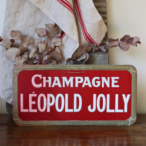 French Champagne Léopold Jolly Sign