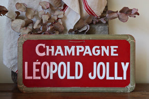 French Champagne Léopold Jolly Sign
